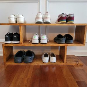 Handmade Unique 3FT Shoe Rack - Ships fully Assembled!