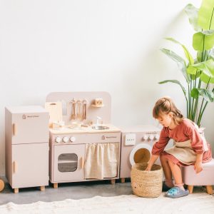 Pretend Kitchen Play Set - Imagination Station for Little Cooks, Christmas Gift Toddler Girl, First Birthday, Montessori Toys Gifts for kids