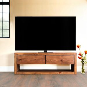 Solid Wood TV Stand | Reclaimed Timber Style