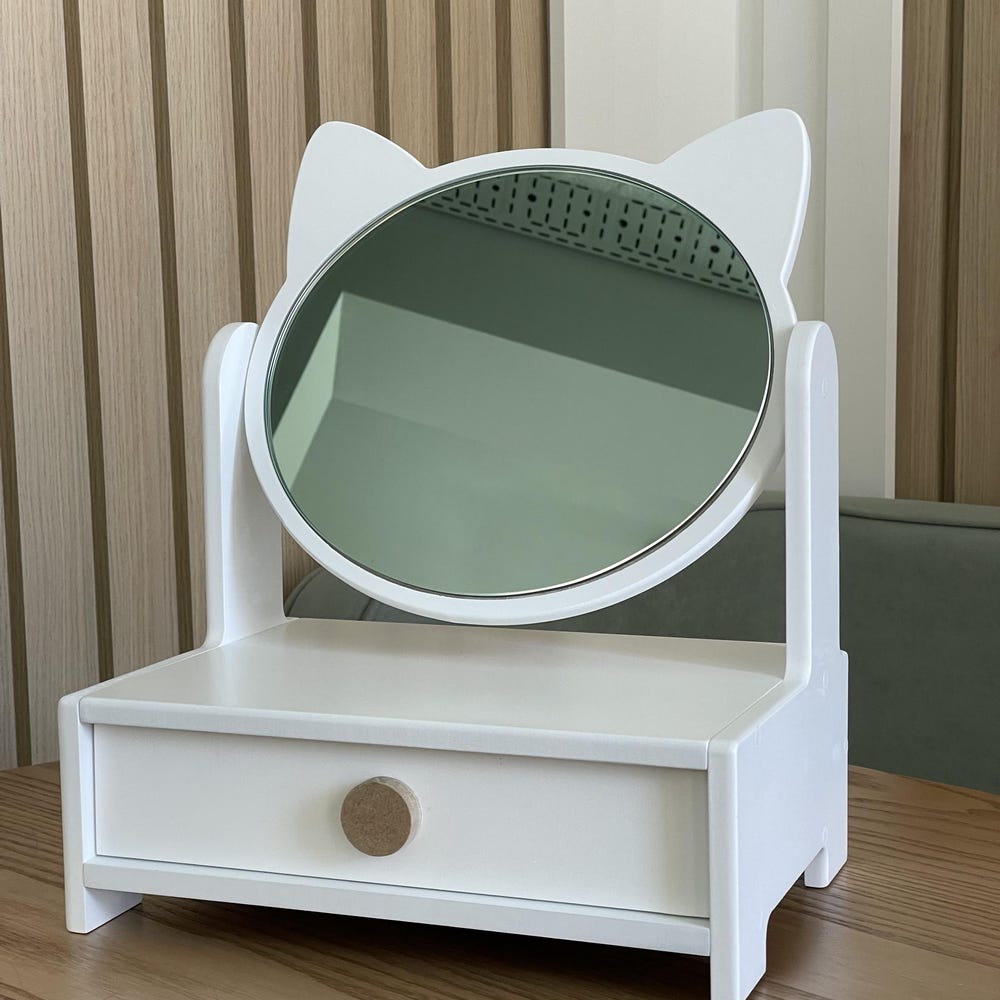 Kids Vanity Table with Mirror, Personalized Birthday Gifts, children's gift Christmas, toddler little girl makeup vanity - Image 10