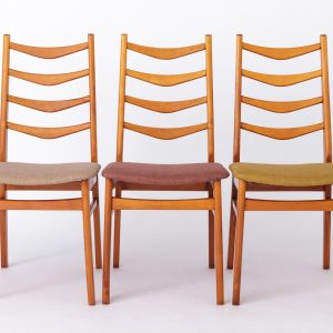 Set of 3 Vintage Dining Chairs – 1970s German Design, Refurbished