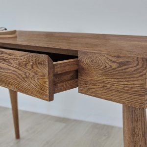 Oak desk, office table, minimalist, modern, Ref. 01451