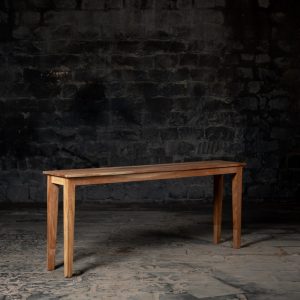 Rustic Wooden Console Table, Made from 100% Recycled/Reclaimed Wood,Unique Design with Tapered Legs, Sustainable Customisable Furniture