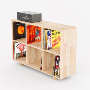 Record Player Stand, 3 Tier Modern Bookshelf, Vinyl Record Storage, Turntable Stand, Record Cabinet