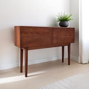 Solid Wood Sideboard, Customizable Credenza, Storage Cabinet, Mid Century Modern