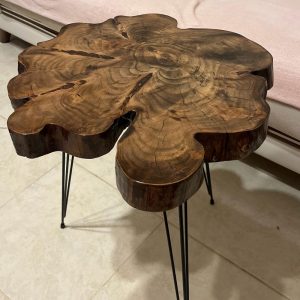 Black Walnut Handmade Rustic Coffee Table, Live Edge Coffee Table, Unique Coffee Table, Wooden Coffee Table, Primitive Coffee Table