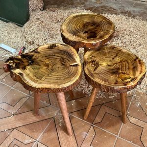 Live Edge Coffee Table, Rustic Wood Coffee Table, End Table, Coffee Table Set of 3, Wooden Coffee Table, Farmhouse Table for Living Room