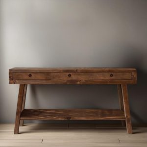 rustic handmade custom size wooden console table entryway hallway table farmhouse livingroom decor reclaimed solid barn wood dressuar table