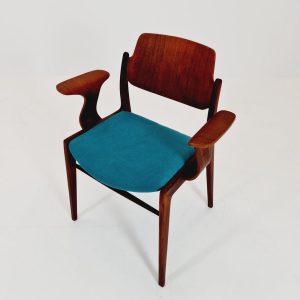 Super Rare German teak Armchair by Georg Leowald for wilkhan 1960s,