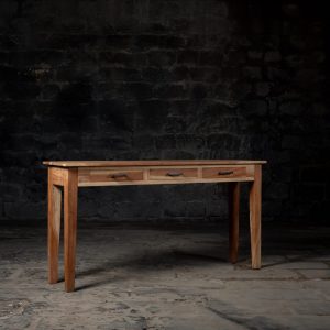 Vintage Console Table With Drawers, Made from 100% Recycled/Reclaimed Wood,Elegant Folding Console With Tapered Legs, Fully Customizable