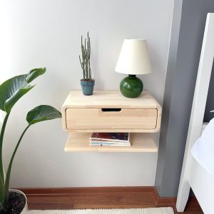 Floating Nightstand,Drawer nightstand,Wall nightstand,Free shipping