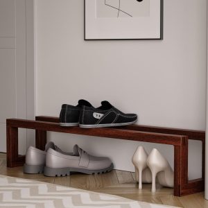 Handmade Wooden Shoe Rack | Durable & Eco-Friendly | Customizable Shoe Rack for Entryway | Stylish Wooden Shoe Organizer for Home
