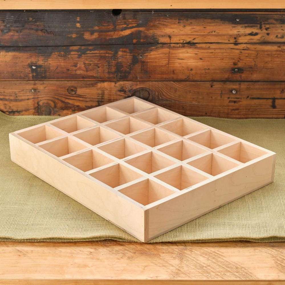 Large Compartment Box - 18.5 x 15 inch with either 12 or 20 Sorting Compartments - Image 4