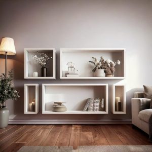 Wall Bookshelf Wall Bookshelves Floating Bookshelf Asymmetrical Wall Shelves Modern Bookshelves Small Bookcase,Modular Floating Wall Shelves