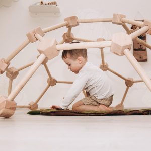 Montessori Climbing Dome, Indoor Climbing Playset, Toddler Climbing Gym, Kids Play Dome, Wooden Indoor Playground