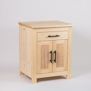 Bathroom Vanity in Solid Pine Wood with Wood Top Included, Farmhouse Style, Single Sink