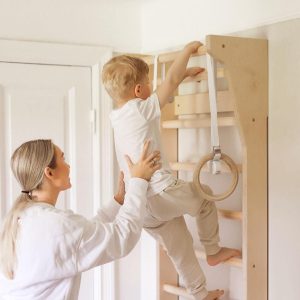TAIMI MINI Wall Bars - Scandinavian Design Swedish Ladder for Kids Indoor Playground