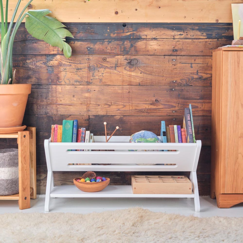 Trough-Style Bookcase/Storage - Maple Wood, Cherry Wood, or Painted options - 32 x 16 x 15 3/4 inch - Image 10