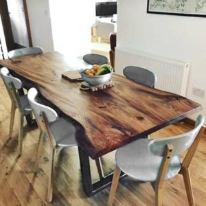 American Walnut Table, Live Edge Table, Walnut Table, Custom Table, Dinning Room Table, Garden Table, Kitchen Table, office table