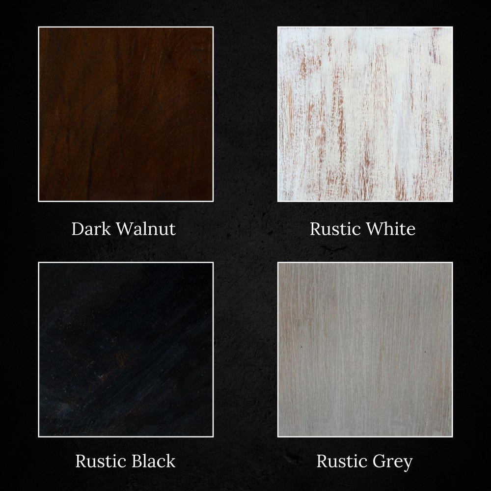 Vintage Reclaimed neem Wood Coffee Table | Rustic Grey finish | Smooth round edges | Easy Customization | Living room Center/Sofa table - Image 6