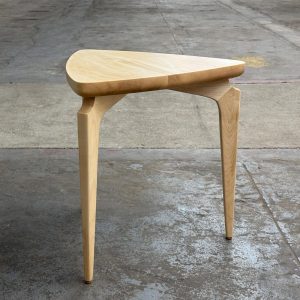Modern Triangular Side Table, Corner Table, Guitar Pick Table, End Table, Tripod