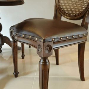 Solid Wood Dining Chair, Rustic Table Chairs, Rattan Chair, Luxurious Chair, Personalized Seating, Natural Wooden Chair, Solid Wooden Legs