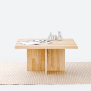 Square Coffee Table, Solid Wood Coffee Table, Minimalist Coffee Table, Scandinavian Coffee Table