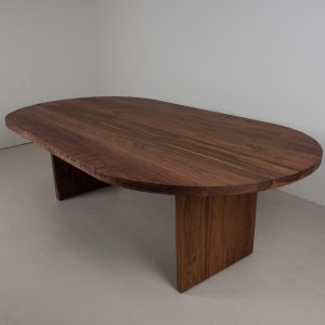MCM Oval Table, Oval Dining Table, Oval Trestle Table, Walnut Oval Dining Table, Oval Dining Room Table Trestle Base, Walnut Trestle Table