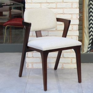 Modern Solid Wood Dining Chair with Upholstered Seat and Back – Elegant Design for Dining Room or Living Room, interior design