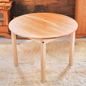 il_1000x1000.6548821073_9nht.jpg 33 inch Round Cherry Wood Table with Maple Accents - Adult or Child height, or Child Table + 2 Chairs bundle option - Made in USA
