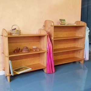 il_1000x1000.6548834141_1u3y.jpg 34 or 42 inch Tall - Cherry Wood Bookshelf with Solid Wood Back Panels