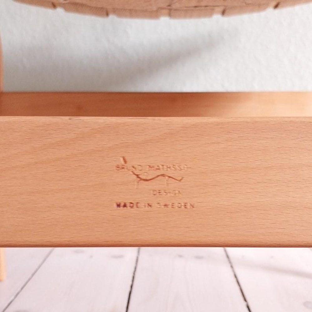 Bruno Mathsson chair mid century lounge chair wood bentwood chair Scandinavian chair birch chair wowen seat mcm chair modernist lounge chair - Image 7