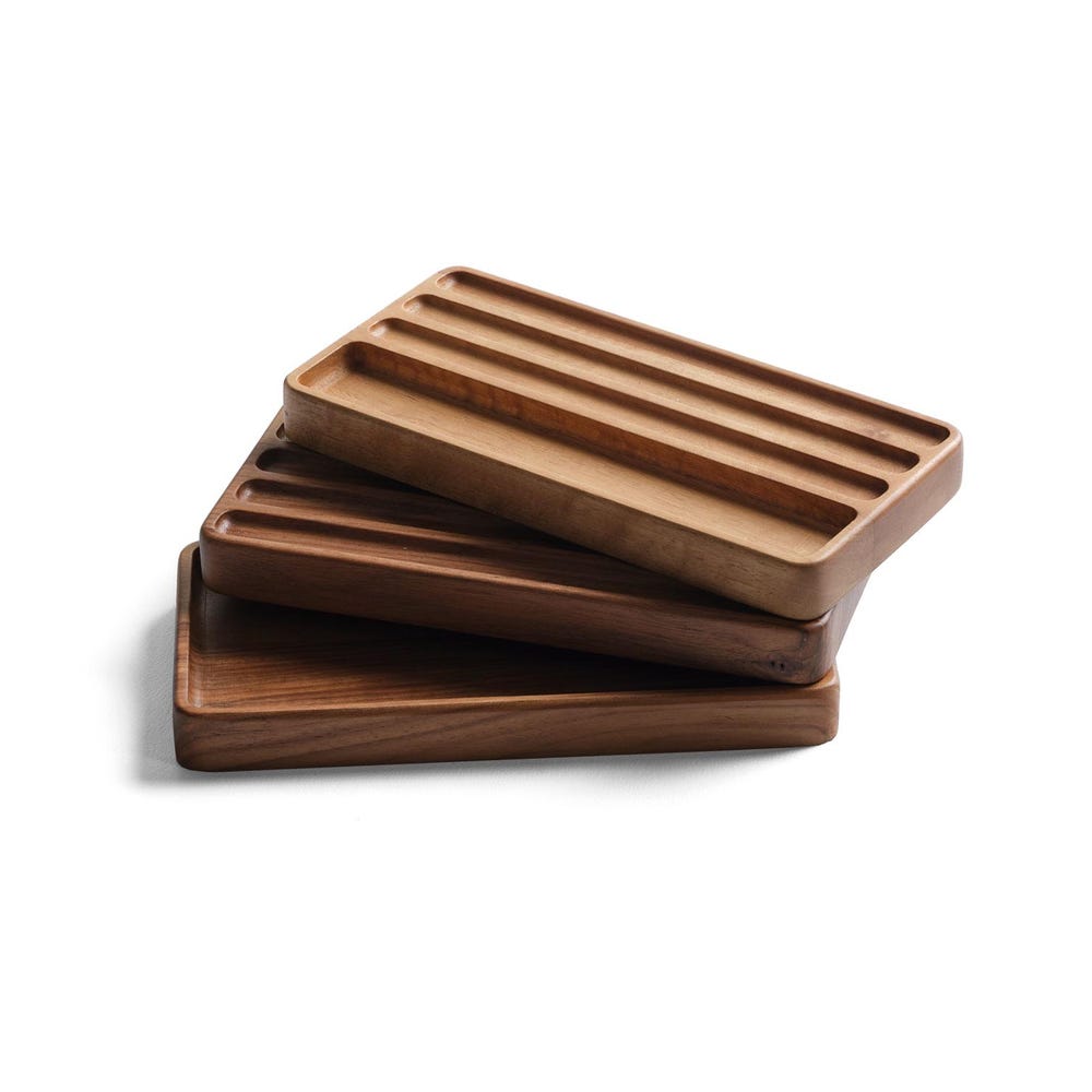 WoodenPen Tray, Pen Holder, Cathch All Tray, Wooden Notes Tray, Wood Organizer, Desk Organizer for Modern Offices, Handmade Gift for Him - Image 3