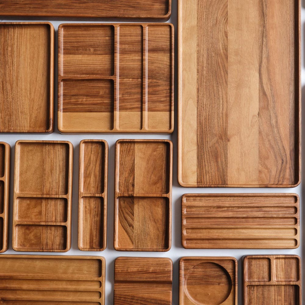 WoodenPen Tray, Pen Holder, Cathch All Tray, Wooden Notes Tray, Wood Organizer, Desk Organizer for Modern Offices, Handmade Gift for Him - Image 9