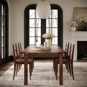 The Piper Dining Table, Family Style Table, Parson Table, Black Walnut Dining Table, White Oak, Maple, Cherry
