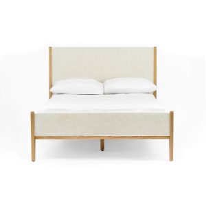 Carolina Platform Bed - Ash Hardwood - Natural & Latte Finish Options - Premium Hardwood Furniture Handmade in NC