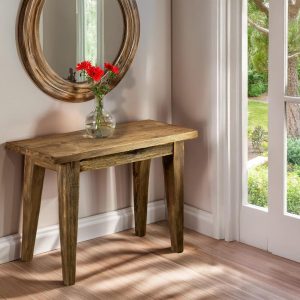 Wooden Rustic Style handmade console table live edge solid wood dresser table hallway sofa entryway farmhouse foyer home decor furniture