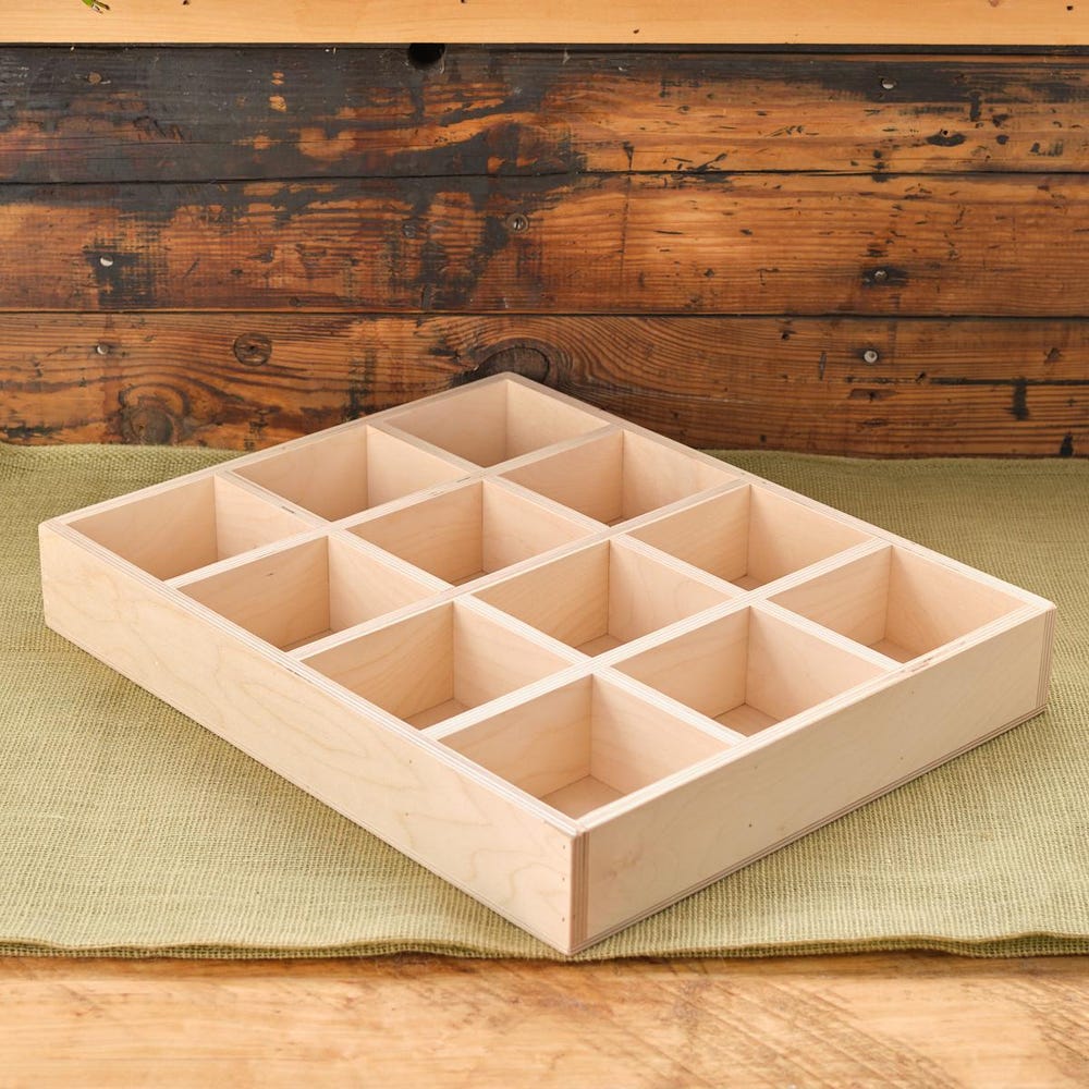 Large Compartment Box - 18.5 x 15 inch with either 12 or 20 Sorting Compartments - Image 2