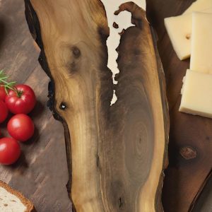 White Walnut Live Edge Charcuterie Board | Handmade Rustic Serving Board | Unique Gift Idea