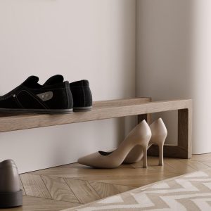 Handcrafted Wooden Shoe Rack, Eco-Friendly Durable Shoe Rack for Storage, Stylish Shoe Organizer Entryway, Custom Wooden Shoe Rack for Home