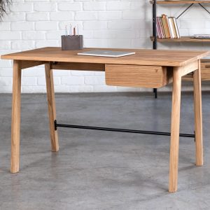 Farmhouse Furniture Oak Desk Yotsa with Drawer Unique Oak Wooden Office Table Computer Desk Executive Solid Oak Wooden Table Writing Desk