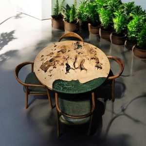 Custom Epoxy Dining Table - Handmade Modern Epoxy Resin Kitchen & Dining Room Table, Custom Dine Table