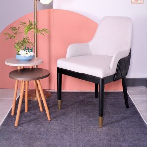 Wooden Half Arm Dining Chair, Perfect for Living Room, Dining Room and Kitchen, Handmade Upholstery, Color Options for Home Decoration