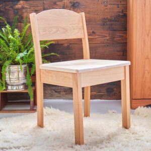il_1000x1000.6570141041_p2cb.jpg Sculpted Adult Height Cherry / Maple Chair - Hard matte clear finish - 30 x 16.5 x 17.5 inches - Made in USA