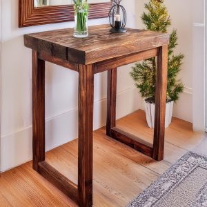 Wooden Rustic Style handmade console table live edge solid wood dresser table hallway sofa entryway farmhouse foyer home decor furniture