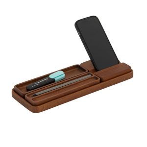 Minimalist Wood Desk Organizer Set, Pen Holder, Phone Stand, Note Holder, Handmade Office Accessories, Wooden Desk Accessories, Gift for Him