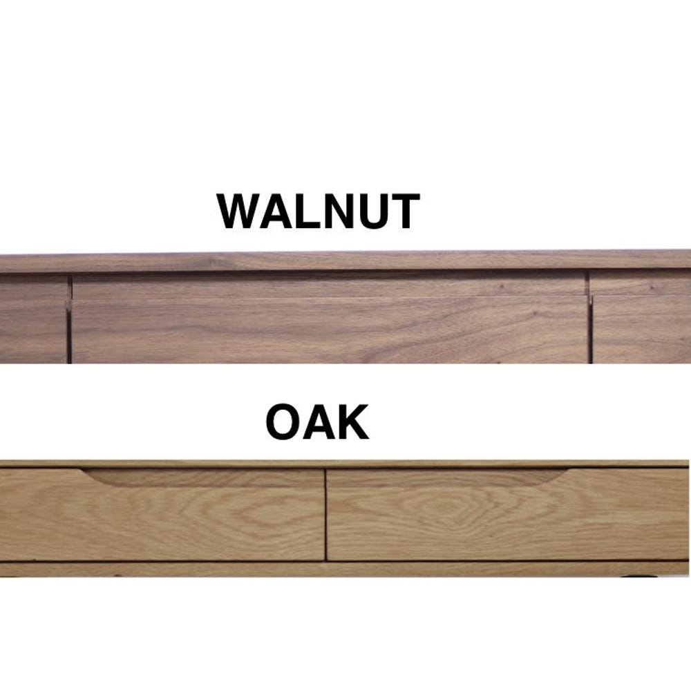 Nightstand, Bedside table, Side Table, in solid Walnut or Oak, with drawer and marble top - Image 9