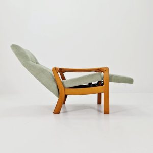 German lounge chair with foot rest, 1950s