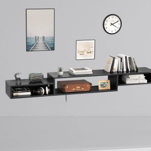 il_1000x1000.6583758642_qidt.jpg 71" Floating TV Stand with Power Outlet Wall Mounted Media Console Cabinet Shelf Under TV
