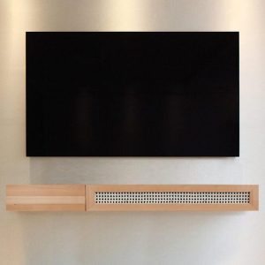 Wall-Mounted Rattan Tv Stand, Rattan Media Console, Floating TV Unit, Handmade Rattan Furniture, Boho TV stand